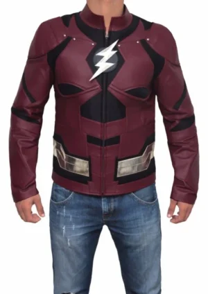 Justice League The Flash Leather Jacket