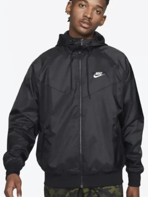 Nike Sportswear Windrunner Black Hooded Jacket