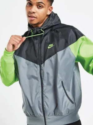 Nike Sportswear Windrunner Grey Hooded Jacket