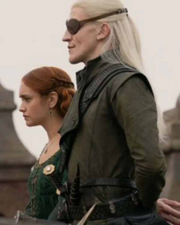 Prince Aemond Targaryen House of the Dragon Green Coat 2024