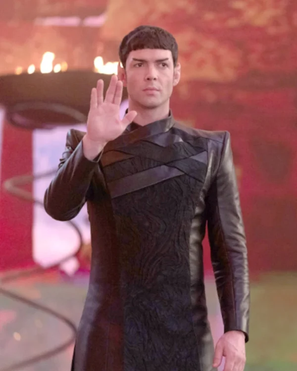 Spock Star Trek Strange New Worlds Leather Coat