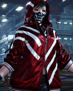 Tekken 8 Reina Red Hooded Jacket