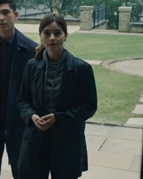 The Jetty Jenna Coleman Black Coat 2024