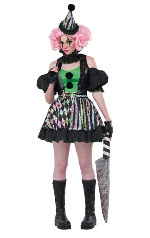 Womens Sweet But Psycho Clown Costume 2024