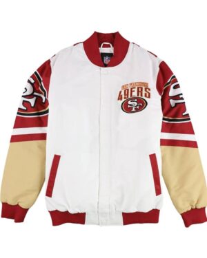 G-iii Sports Mens San Francisco 49ers Printed Varsity Jacket