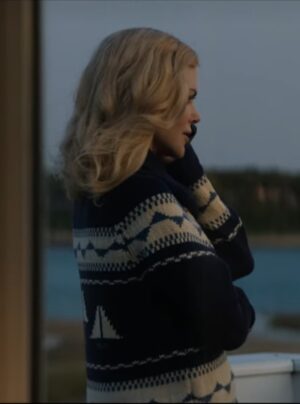 Greer Garrison Series The Perfect Couple 2024 Nicole Kidman Sailboat Cardigan