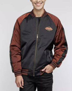 Harley Davidson 120th Anniversary Satin Varsity Jacket