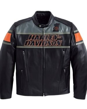 Harley Davidson Vintage Leather Biker Jacket