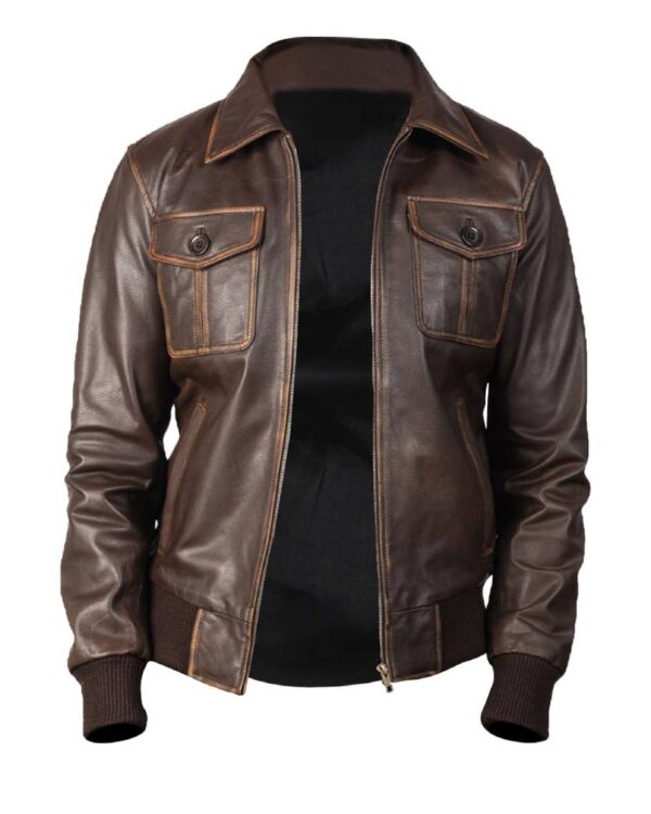 Luis Bomber Leather Jacket