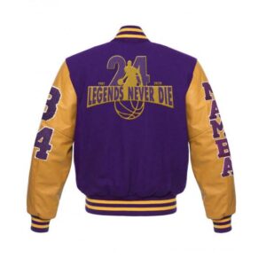 Mamba La Lakers Legend Never Die Varsity Jacket 2024