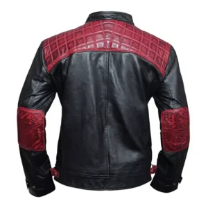 Mens Black And Maroon Jacket