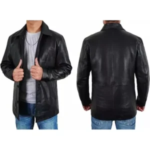 Mens Black Trucker Jacket 2024