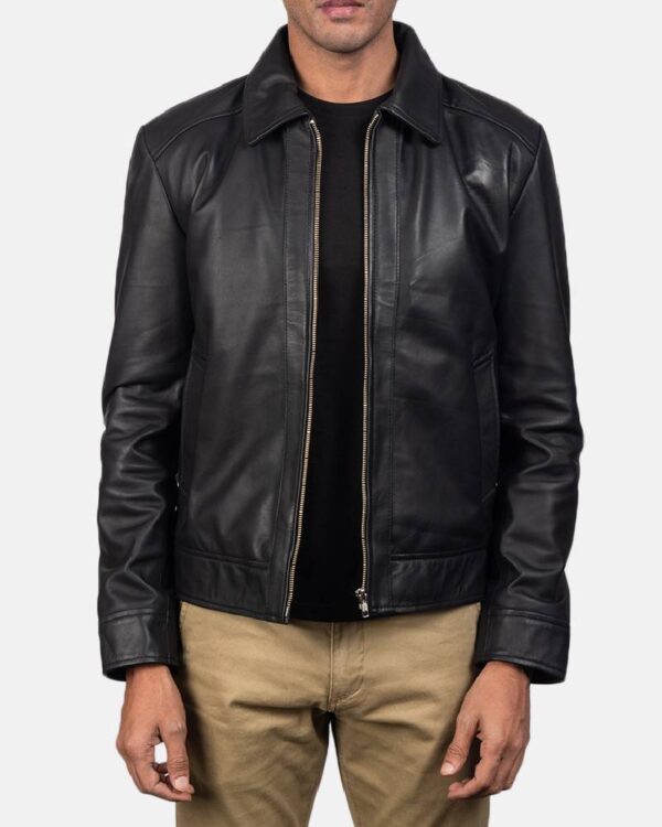 Men's Inferno Black Leather Jacket