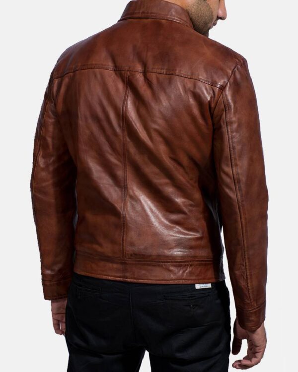 Men's Inferno Brown Leather Jacket