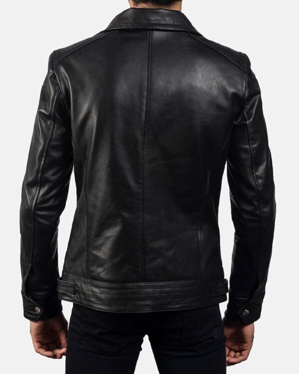 Men's Legacy Black Leather Biker Jacket