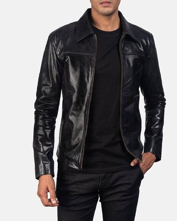 Men's Mystical Black Leather Jacket