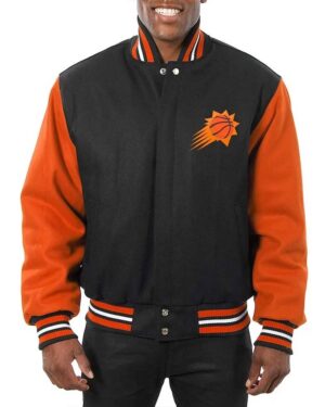 Phoenix Suns Domestic Two-Tone Varsity Wool Jacket