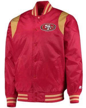 San Francisco 49ers Gold Prime Time Varsity Jacket 2024