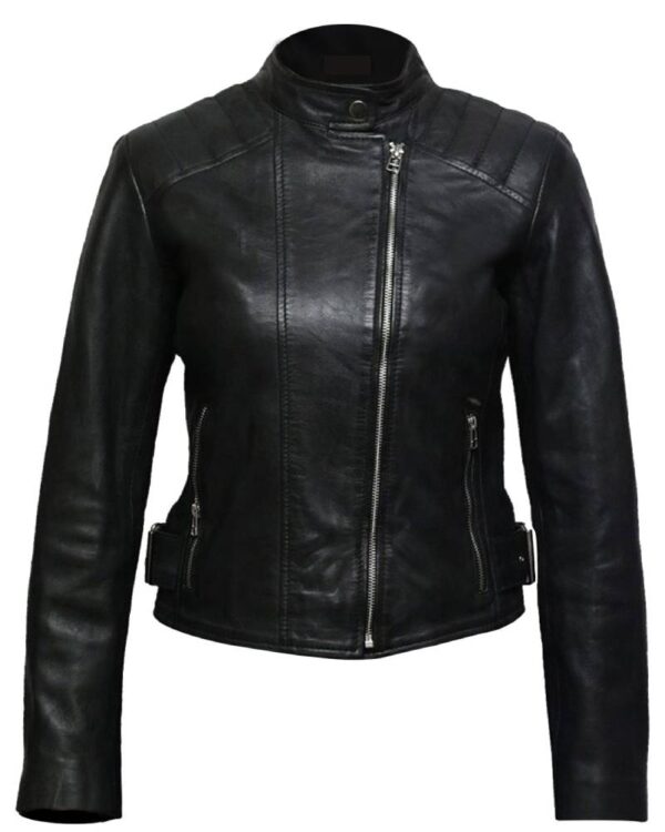 Selah Short Biker Leather Jacket