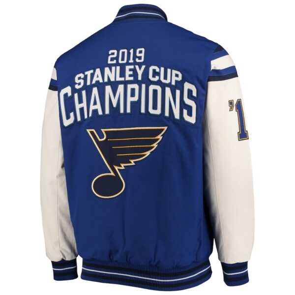 St. Louis Blues 2019 Stanley Cup Champions Full-Snap 2024 Jacket