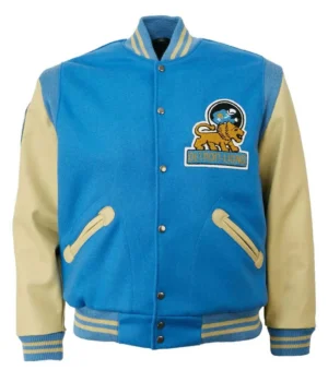 Varsity 1952 Detroit Lions Cream and Blue Jacket