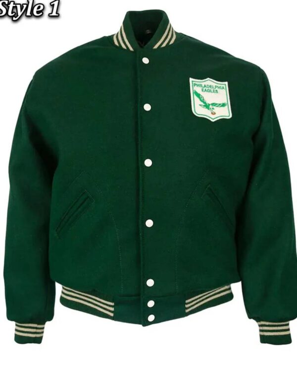 Varsity 1960 Philadelphia Eagles Green Wool Jacket