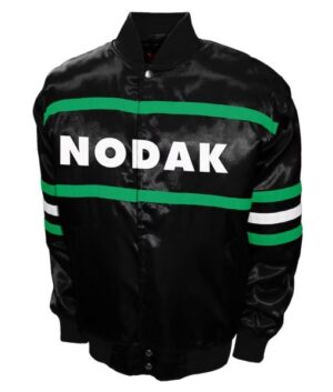 North Dakota 2nd Era Black Satin Jacket