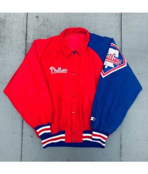 1990’s Philadelphia Phillies Coach’s Dugout Bomber Jacket