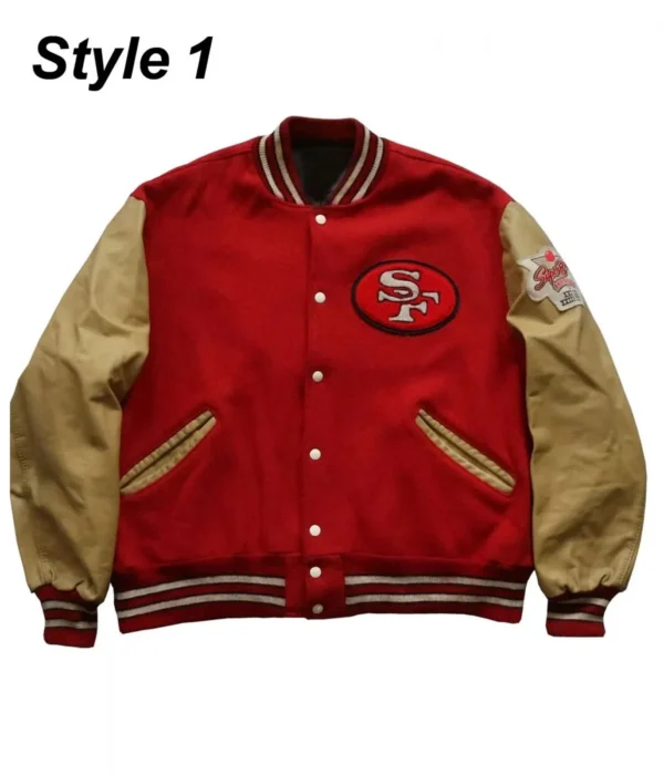 49ers SF Super Bowl Letterman Jacket