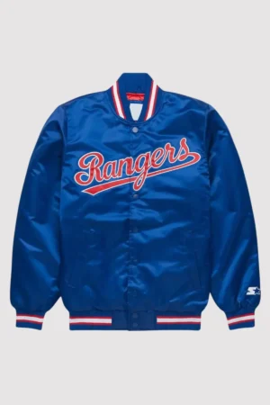 Texas Rangers Classic Royal Blue Varsity Jacket