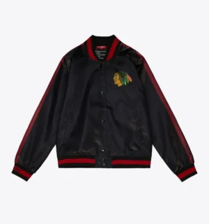 Women’s Raglan Satin Jacket Chicago Blackhawks