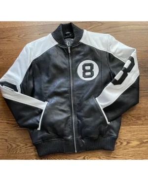 The Original 8 Ball Bomber Jacket Black/White