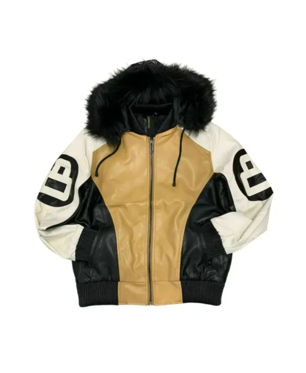 Robert Phillipe 8 Ball Jacket with Fur Hood