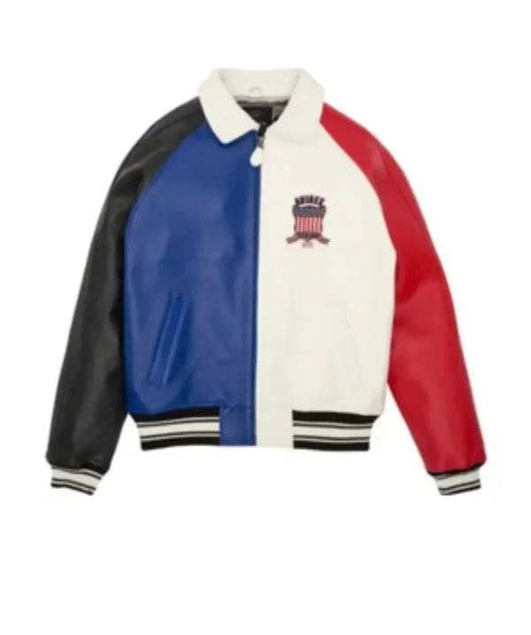 Avirex Color Block Leather Jacket