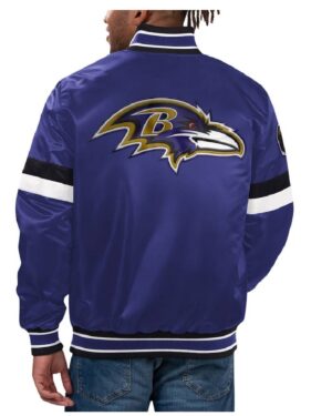 Baltimore Ravens Home Game Purple Varsity Jacket