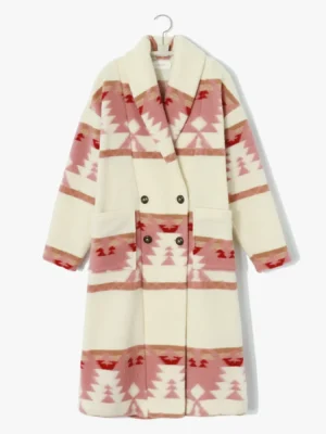 Beth Dutton Pink Printed Coat