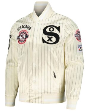 Chicago White Sox Pro Standard Cooperstown Pinstripe Full-Snap Satin Jacket