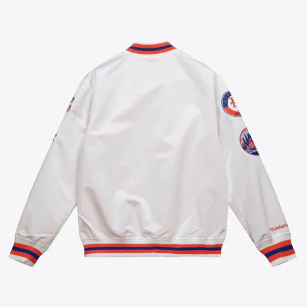 City Collection Lightweight Satin Jacket New York Mets