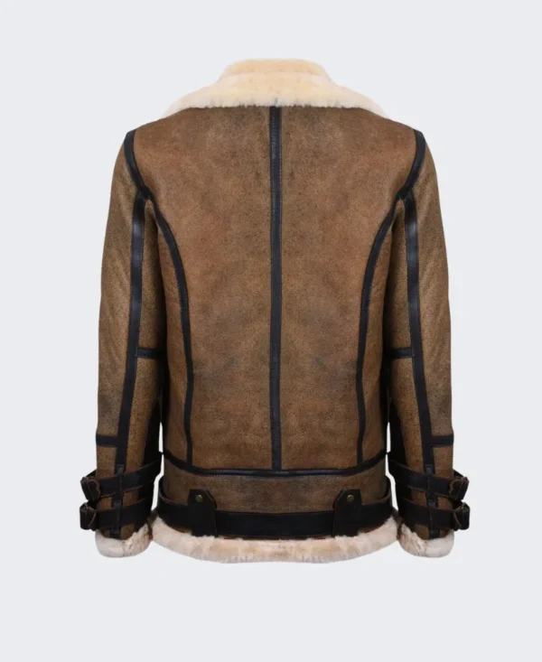 Classic B3 Brown Shearling Leather Jacket