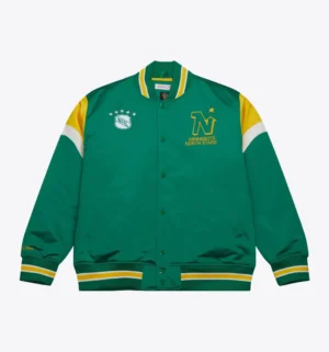 Heavyweight Satin Jacket Minnesota North Stars