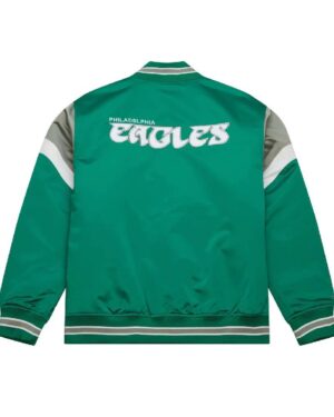 Heavyweight Satin Jacket Philadelphia Eagles