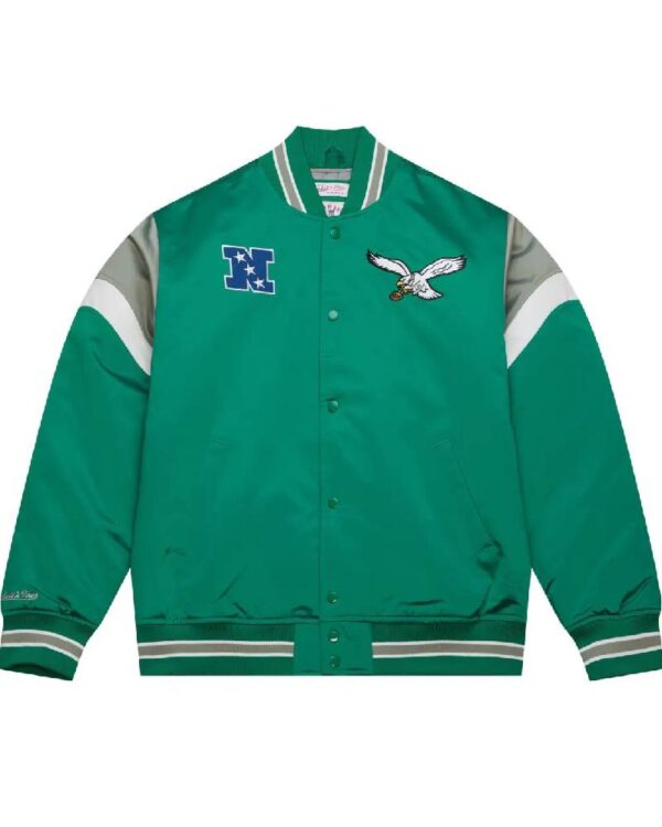 Heavyweight Satin Jacket Philadelphia Eagles