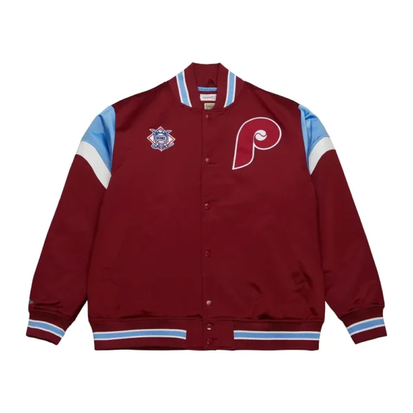 Heavyweight Satin Jacket Philadelphia Phillies