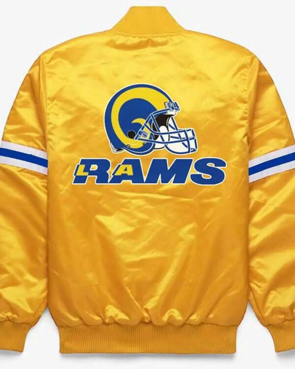 Los Angeles Rams Super Bowl XXXIV Yellow Varsity Jacket