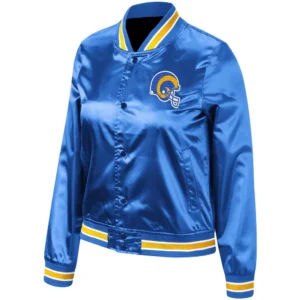 NFL Los Angeles Rams Blue Satin Jacket