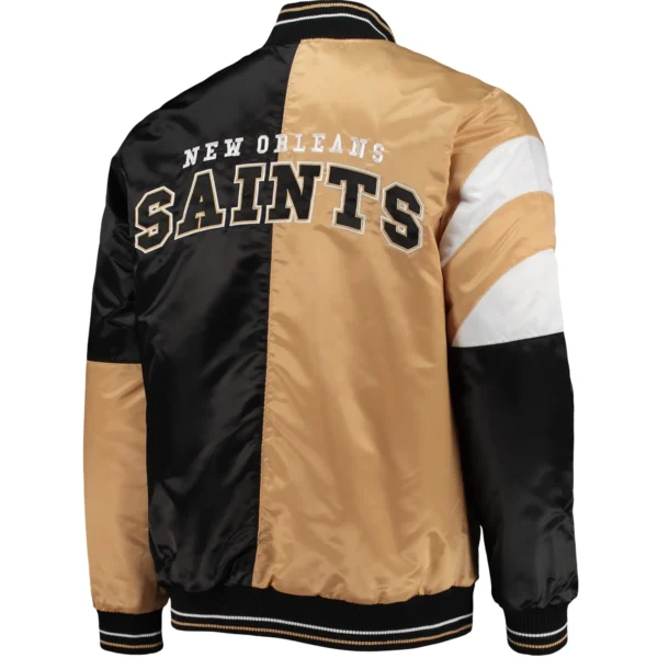 New Orleans Saints Starter Leader Varsity Satin Jacket