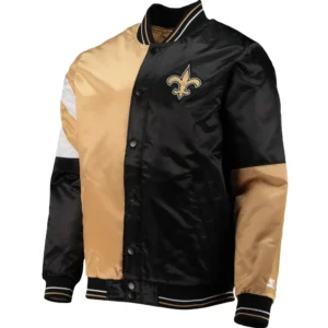 New Orleans Saints Starter Leader Varsity Satin Jacket