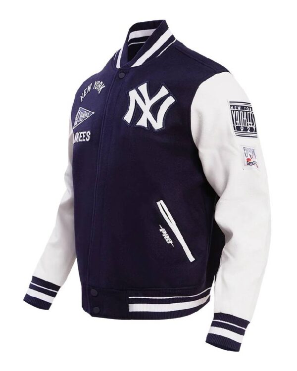 New York Yankees Retro Classic Navy & White Varsity Jacket