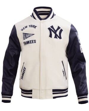 New York Yankees Retro Classic Wool & Leather Varsity Jacket