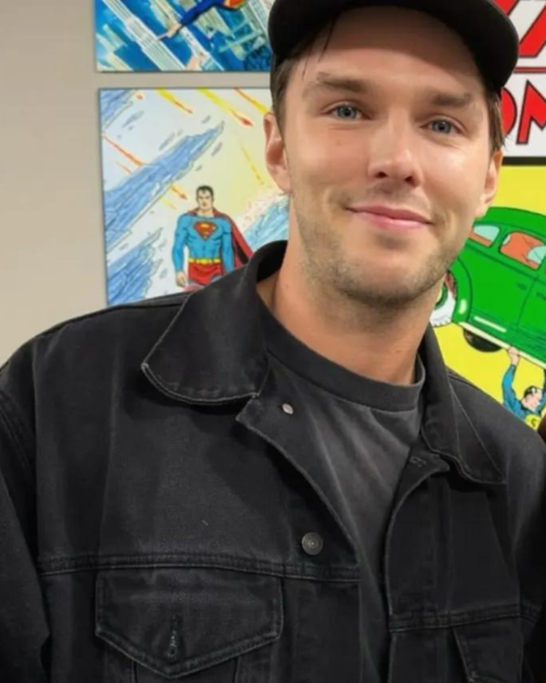 Nicholas-Hoult-Movie-Superman-2025-Black-Denim-Jacket